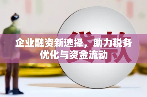 隆阳企业融资新选择，助力税务优化与资金流动