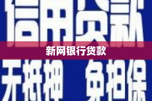隆阳新网银行贷款