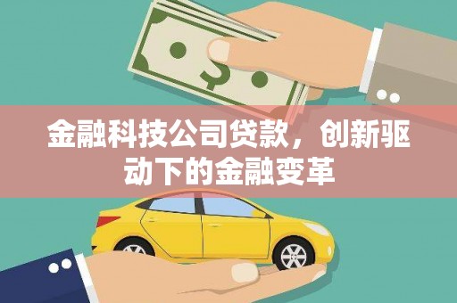 隆阳金融科技公司贷款，创新驱动下的金融变革