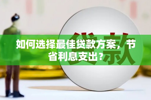 隆阳如何选择最佳贷款方案，节省利息支出？