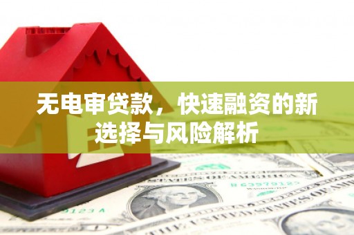 隆阳无电审贷款，快速融资的新选择与风险解析