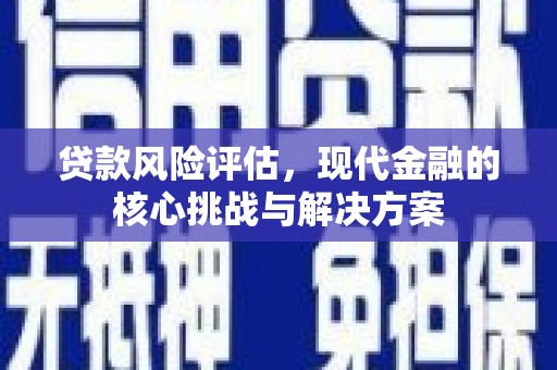 隆阳贷款风险评估，现代金融的核心挑战与解决方案