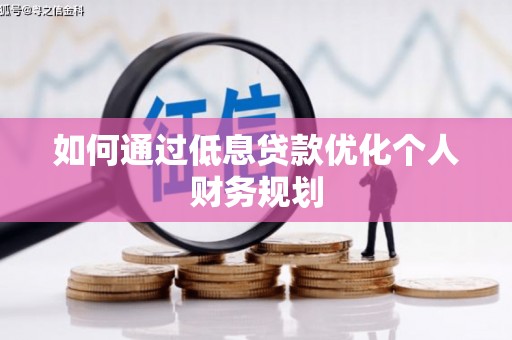 隆阳如何通过低息贷款优化个人财务规划