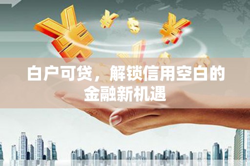 隆阳白户可贷，解锁信用空白的金融新机遇