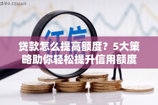 隆阳贷款怎么提高额度？5大策略助你轻松提升信用额度
