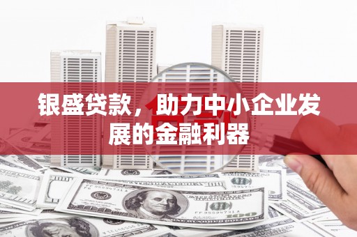 隆阳银盛贷款，助力中小企业发展的金融利器