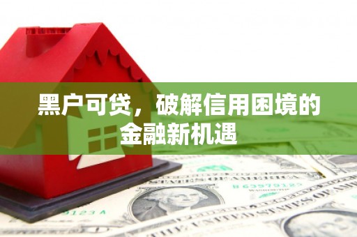 隆阳黑户可贷，破解信用困境的金融新机遇