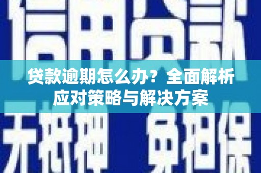 隆阳贷款逾期怎么办？全面解析应对策略与解决方案