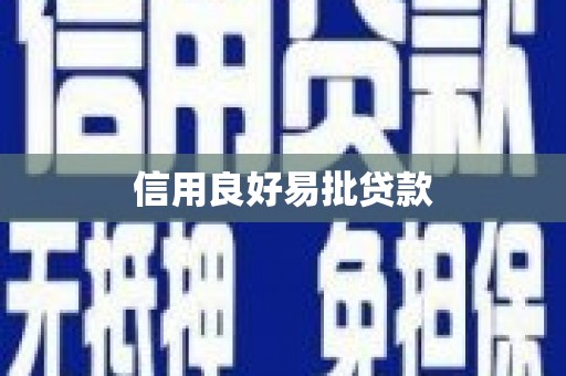 隆阳信用良好易批贷款
